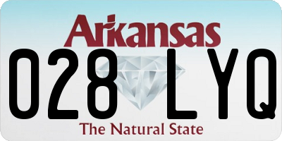 AR license plate 028LYQ