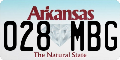 AR license plate 028MBG