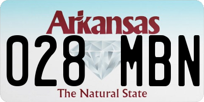 AR license plate 028MBN