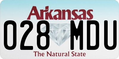 AR license plate 028MDU