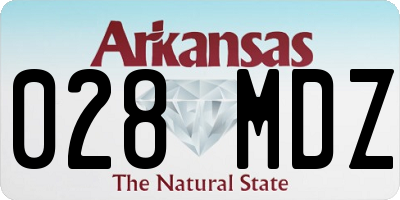 AR license plate 028MDZ
