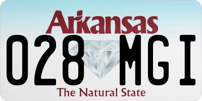 AR license plate 028MGI