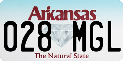 AR license plate 028MGL
