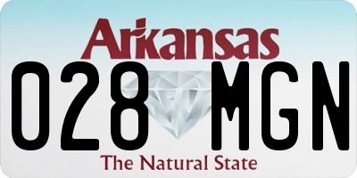 AR license plate 028MGN