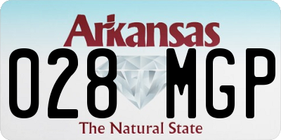 AR license plate 028MGP