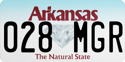 AR license plate 028MGR