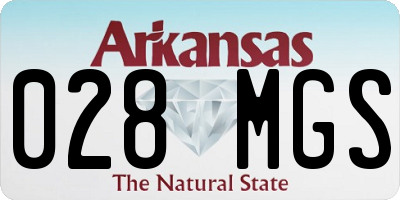 AR license plate 028MGS
