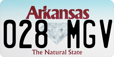 AR license plate 028MGV