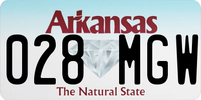 AR license plate 028MGW