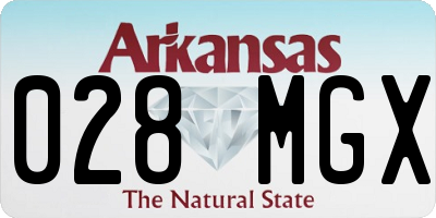 AR license plate 028MGX