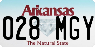 AR license plate 028MGY