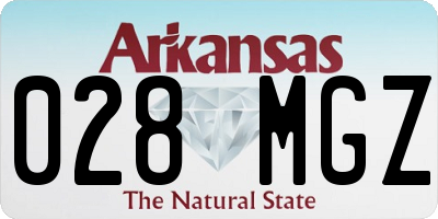 AR license plate 028MGZ
