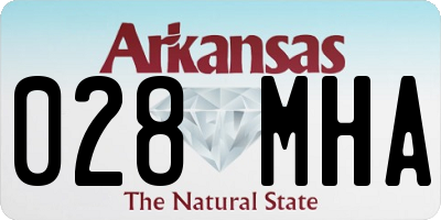 AR license plate 028MHA