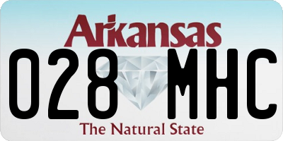 AR license plate 028MHC