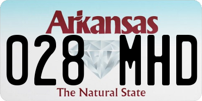 AR license plate 028MHD