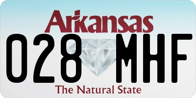 AR license plate 028MHF