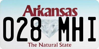 AR license plate 028MHI