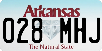 AR license plate 028MHJ