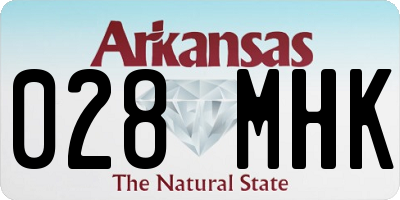AR license plate 028MHK