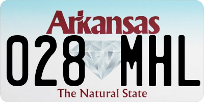AR license plate 028MHL