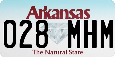 AR license plate 028MHM