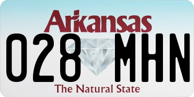 AR license plate 028MHN