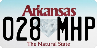 AR license plate 028MHP