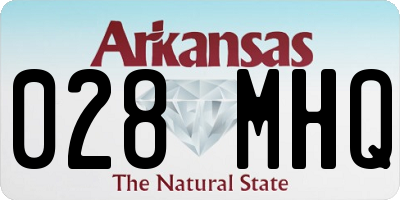 AR license plate 028MHQ