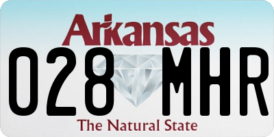 AR license plate 028MHR