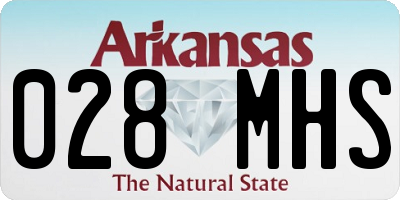 AR license plate 028MHS