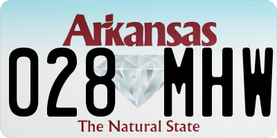 AR license plate 028MHW