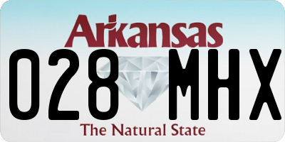 AR license plate 028MHX
