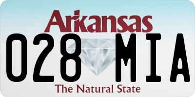 AR license plate 028MIA