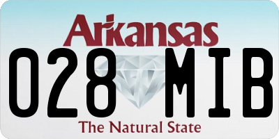 AR license plate 028MIB