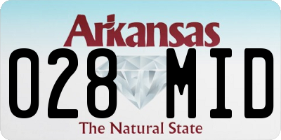 AR license plate 028MID