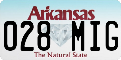AR license plate 028MIG