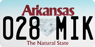 AR license plate 028MIK