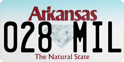 AR license plate 028MIL