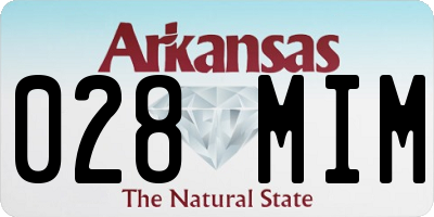AR license plate 028MIM
