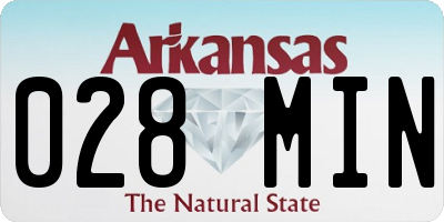 AR license plate 028MIN