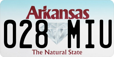 AR license plate 028MIU