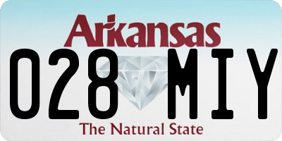 AR license plate 028MIY