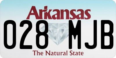 AR license plate 028MJB