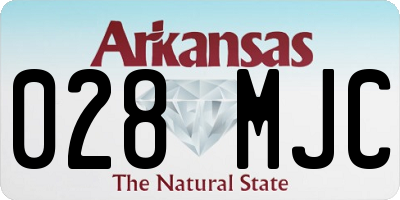 AR license plate 028MJC