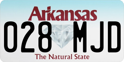 AR license plate 028MJD