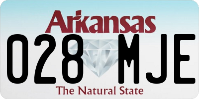 AR license plate 028MJE