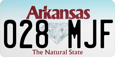 AR license plate 028MJF