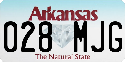 AR license plate 028MJG