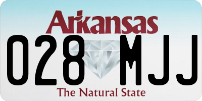 AR license plate 028MJJ