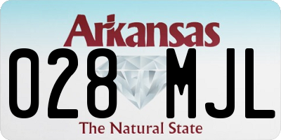 AR license plate 028MJL
